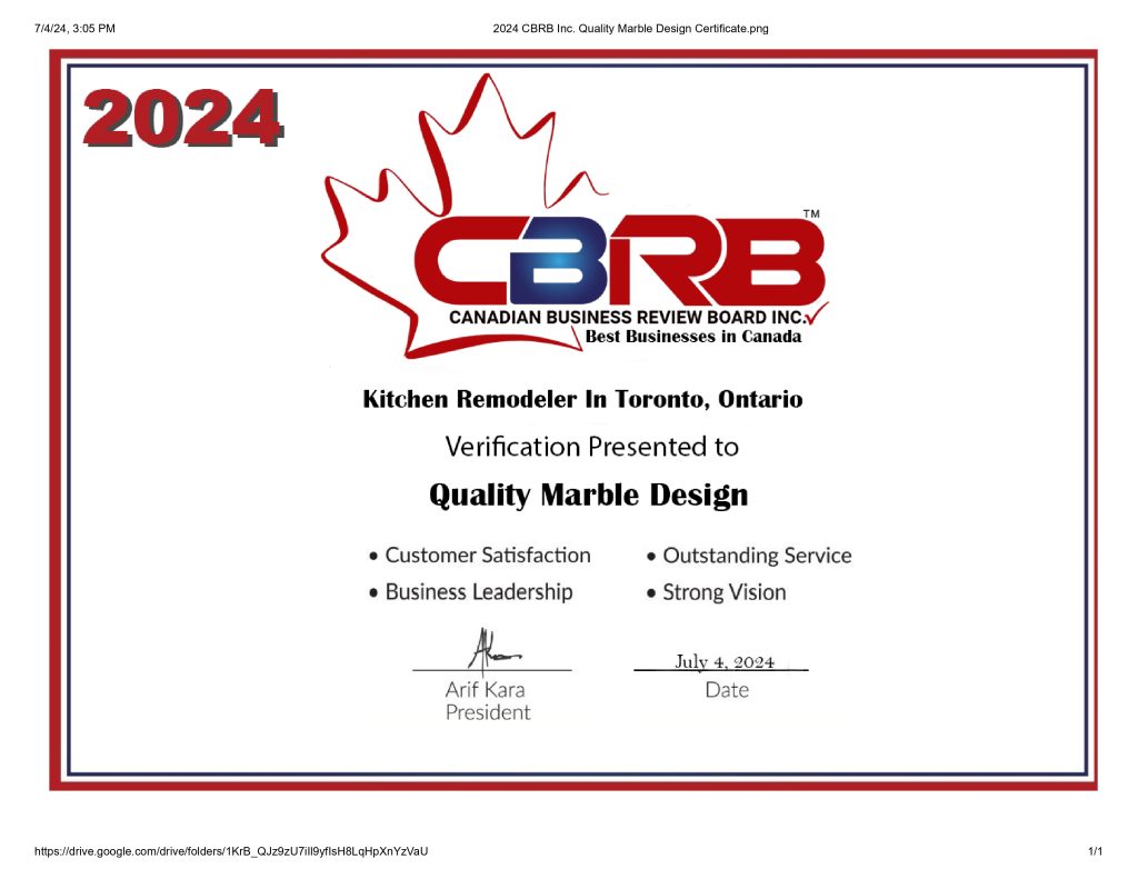 2024 CBRB Inc. Quality Marble Design Certificate.png Page 0001