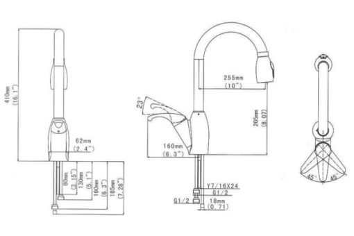 Solid Stainless Steel Faucet